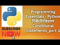 Programming Essentials-Python Bangla Tutorial Conditonal Statements - part-1