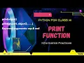 print Function in Python Informatics Practices