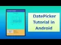 DatePicker Tutorial in Android