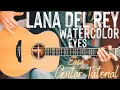 Watercolor Eyes Guitar Tutorial Watercolor Eyes Lana Del Rey Guitar Guitar Lesson