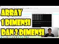 ARRAY - 1 dimensi 2 dimensi ALGORITMA STRUKTUR DATA I