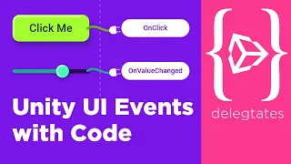 Unity UI events using C delegates
