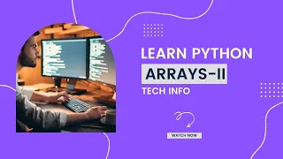 Arrays In Python Python Array Operations Python Tutorial For Beginners