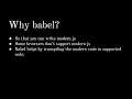 Setup Babel with Nodejs to use modern js