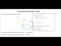 Inheritance Worksheet 1 redux