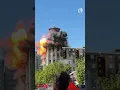 Centennial Mills demolition begins with water tower explosion