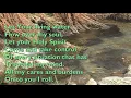Let Your Living Water Flow Over My Soul  (4vv) [with lyrics for congregations]