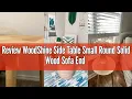 Review WoodShine Side Table Small Round Solid Wood Sofa End Tables Accent Nesting Coffee Table Natur