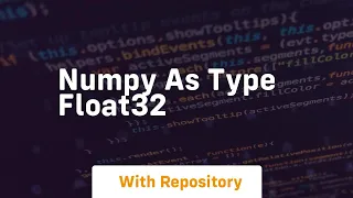 numpy as type float32