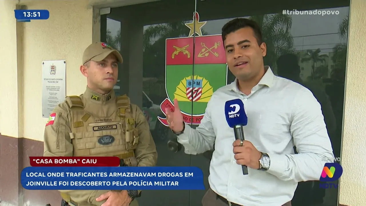 Operação da PM em Joinville fecha local de armazenamento de drogas