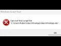Fix Error Cannot Find Script File GlassWireApp vbs