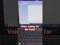 voice typing for Ms word how to convert voice into text on Ms to earn word