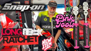 Snap On Long Neck Ratchet And Pink Tools