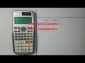 Binary to decimal base Conversion using calculator
