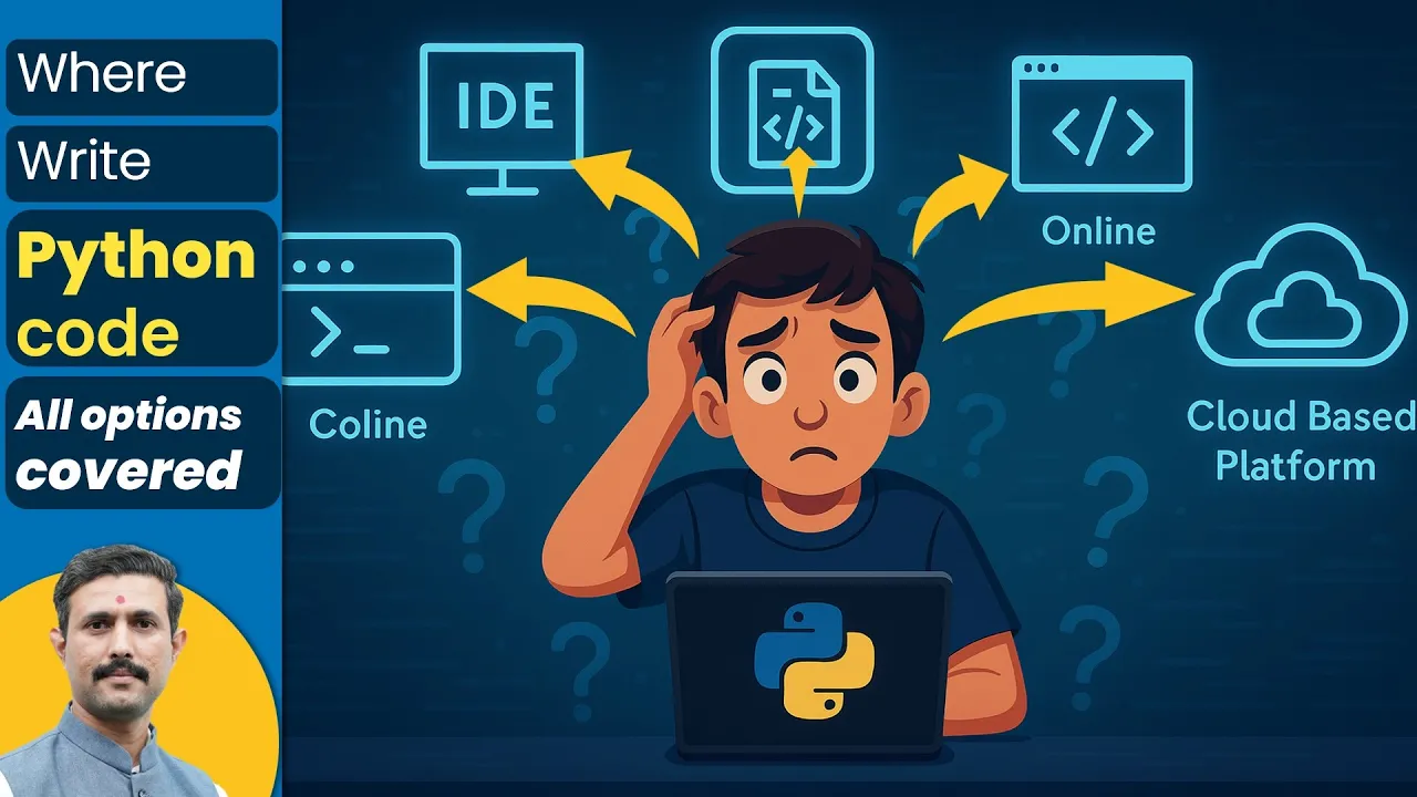 Where to write python program | Python Tutorial for Beginners | Mruduraj