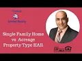 Single Family Home vs Acreage Property Type HAR
