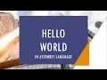 Hello World in Assembly language 8086