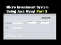 Micro Investment System Using Java Mysql Part 3