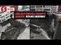 Download Lagu Massive sinkhole opens outside Bangkok hospital, forcing evacuations