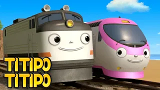 TITIPO TITIPO 🚂 | छोटी ट्रेन और बसों की गहरी दोस्ती | Hindi Cartoons | टीटीपो टीटीपो हिंदी