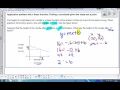 application problem with a linear function finding a coordinate given the slope and a point