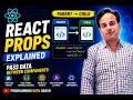 React Props Explained Pass Data Between Components React Tutorial for Beginners