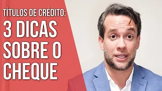 ACEITE, ENDOSSO E AVAL NO CHEQUE - TÍTULOS DE CRÉDITO - Direito Empresarial