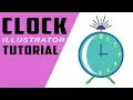how to make flat clock in illustrator