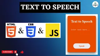 Text to Speech Converter HTML CSS and JS Mini Projects
