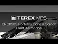 Cedarapids CRC1150S Portable Cone and Triple Shaft Horizontal Screen Plant for Aggregate Materials