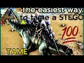 HOW TO TAME STEGO IN ARK MOBILE easiest way