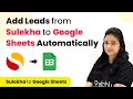 How to Add Leads from Sulekha to Google Sheets Sulekha Google Sheets Integration