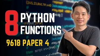 8 Python Functions You MUST Know For 9618 Paper 4