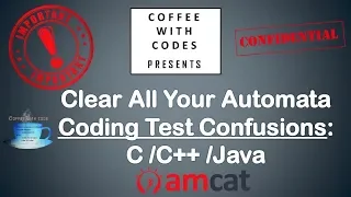 AMCAT Clear All Your Automata Coding Test Confusions C C Java