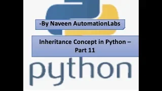 Inheritance Multiple Inheritance in Python Part 11