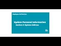 ESS Managing Personal Info Update Personal Info