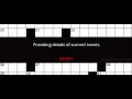 Providing details of current events Crossword Clue Solution