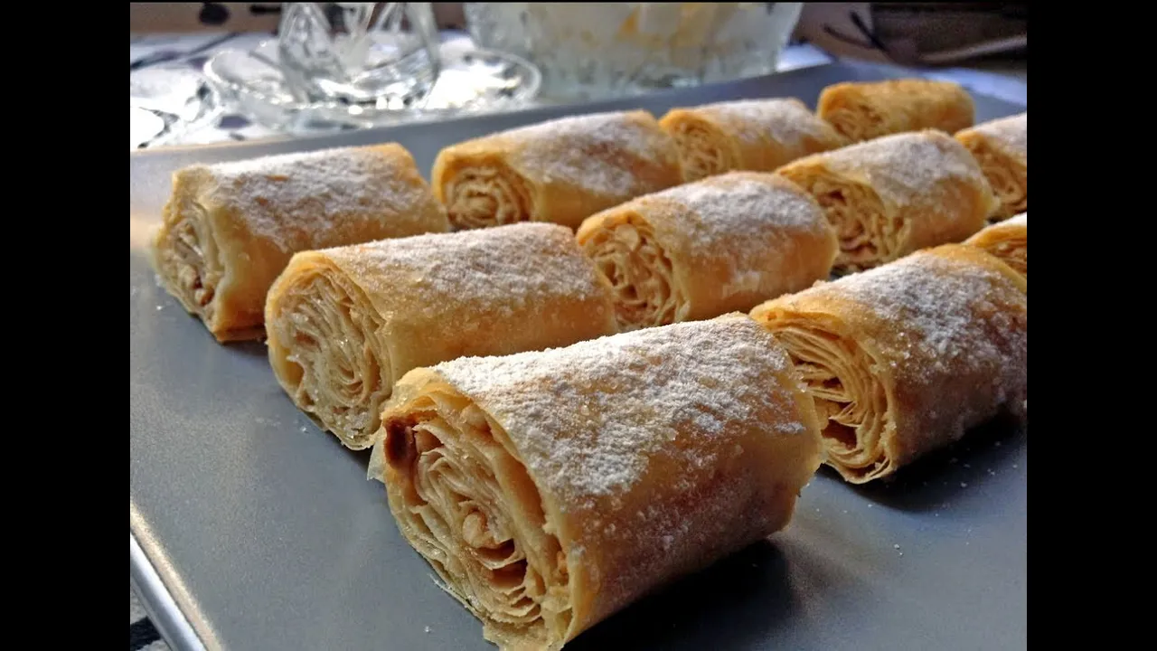 Crunchy Baklava Rolls With Hazelnuts And Tahini