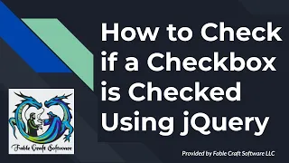 How to Check if a Checkbox is Checked Using jQuery JavaScript Tutorials