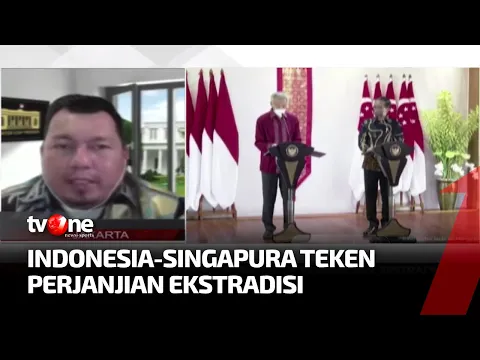 Menkumham Tandatangani Perjanjian Ekstradisi Indonesia dan Singapura