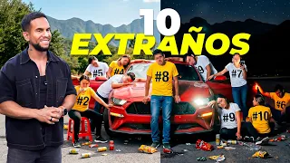 10 EXTRAÑOS VIENEN A MI CASA A COMPETIR POR MI MUSTANG || ALFREDO VALENZUELA