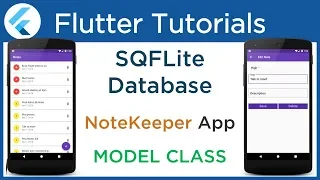 Flutter SQFLite tutorial Create Model Class to map SQLite Database Table 6
