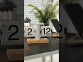 This automatic page turning flip clock make your desk far away from boring
