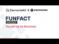 Counter Funfact Element ElementsKit Addon for Elementor WordPress 2025