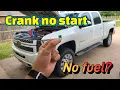 Chevy Silverado CRANK NO START Easy fix for GMC Sierra 1500 2500 5 3 4 8 6 0 LS engines