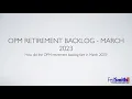 OPM Retirement Backlog March 2023
