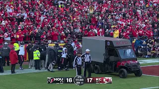 Tank Dell Scary Leg Injury vs Chiefs CARTED OFF 2024 NFL Week 16