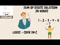 How to solve Code chef Sum Of Digits Problem 2022 In HINDI FLOW006 Problem Solved