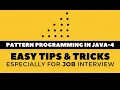 Pattern Programming in Java Pattern Tips Tricks Star Pattern Questions in Java Beginners