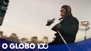 Robbie Williams sobre não ter que se encarar em cinebio em que aparece como chimpanzé: ‘Libertador’
